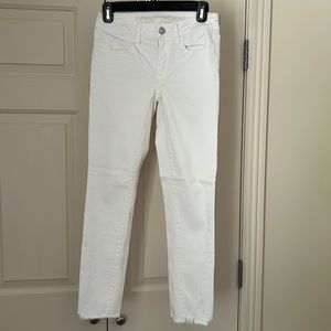 american eagle white denim jeans